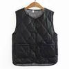 Women V Neck Fleece Lined Casual Vest Solid Color With Pockets