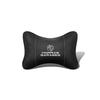 1Pcs Pu Leather Car Neck Pillow Auto Emblem Headrest For MG 7 6 5 ZS MG4 EV h ONE Cyberster HS MG3 EZS GT GS 3SW MARVEL-R Scorpio