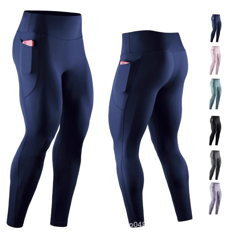 Herrarnas Snabbtorkande Kompressionssporttights – Högelastiska Baslager för Löpning & Basket Fitnessbyxor