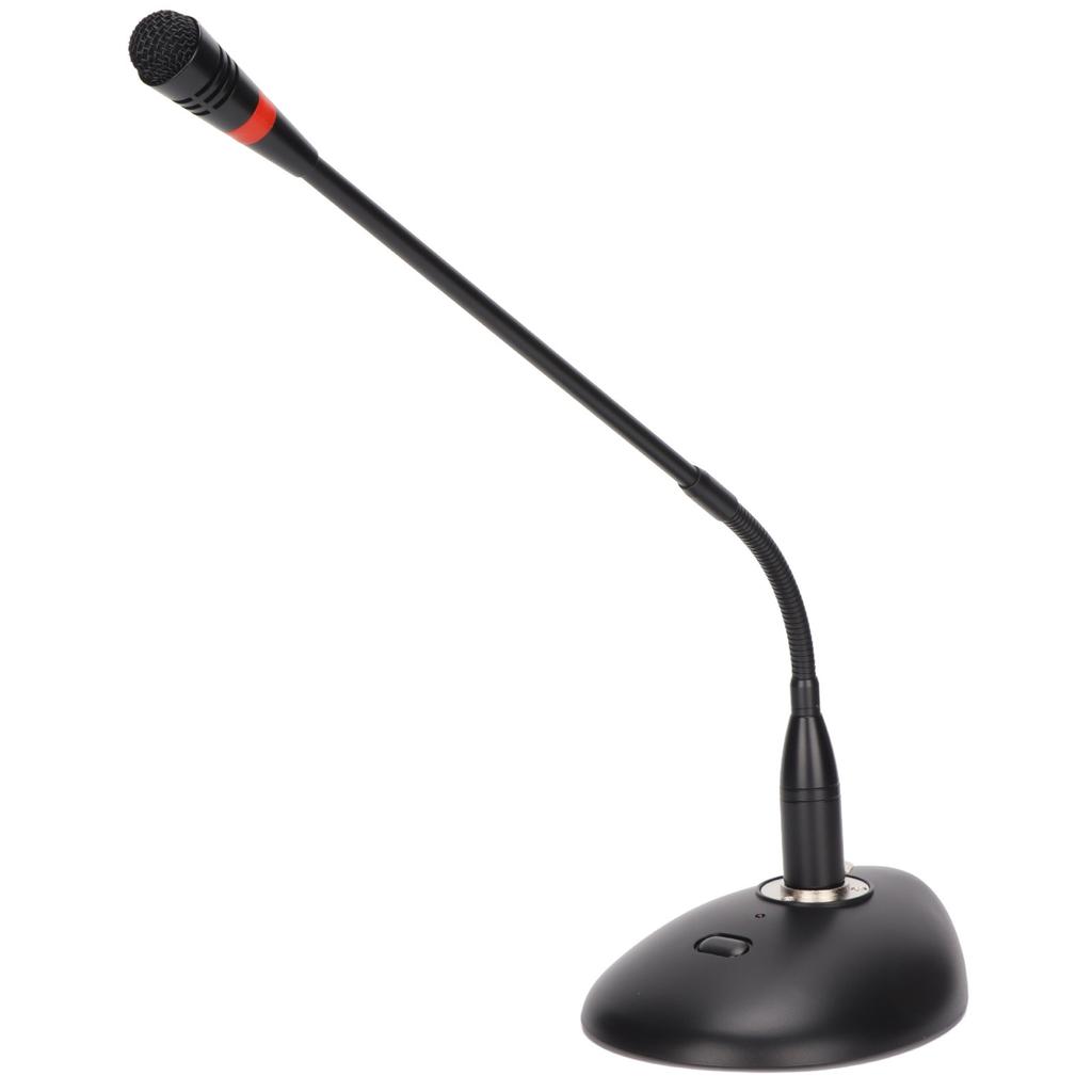 D38 Gooseneck Condenser Microphone Computer Microphone with XLR to 6.35mm Cable for Conference Broadcast
