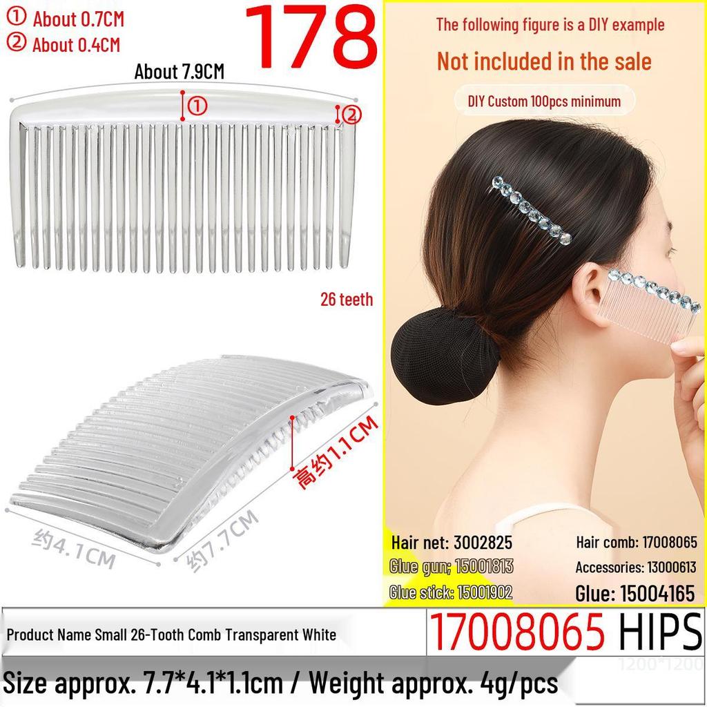 Magic Double Row Elastic Hair Comb Insert for Unique DIY Styling