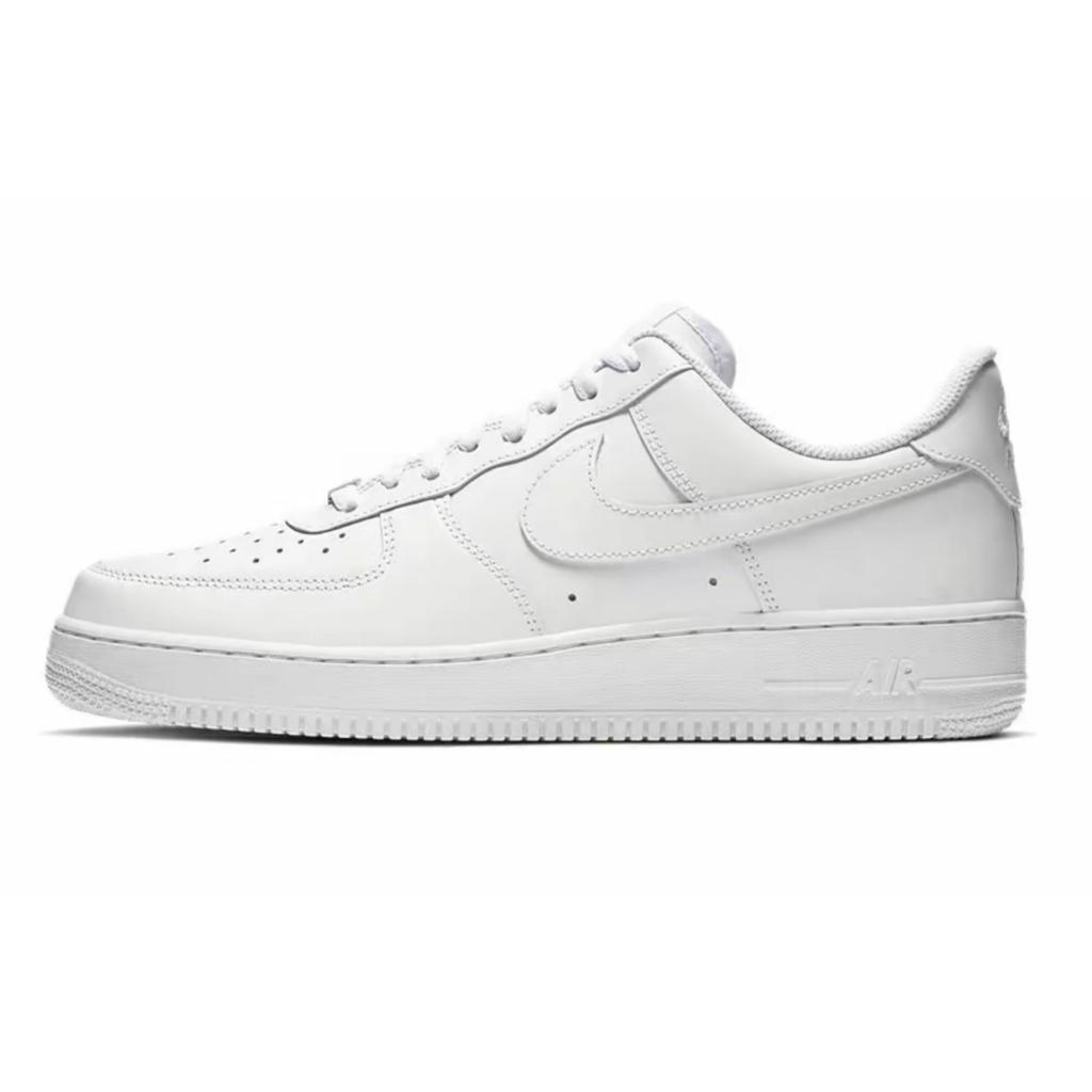 Nike Air Force 1 Abrasion Resistant Abrasion Resistant Low top Skateboard Shoes Unisex Concrete Gray CW2288-111(Team1110-S-BOX)