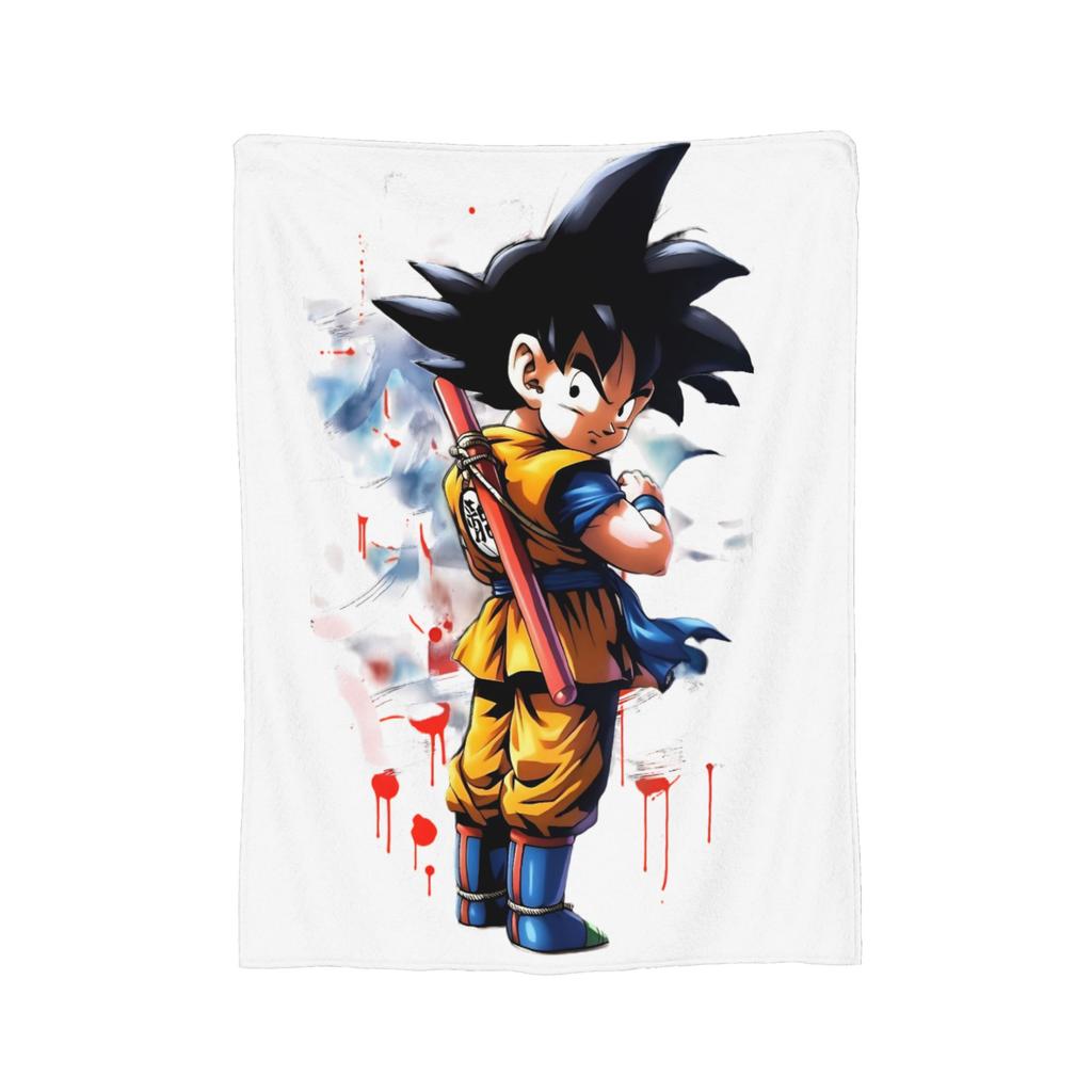 Super Saiyan DBZ Blankets Fleece Summer Air Conditioning Multifunction Throw Blankets for Bedding Bedroom Bedding Throws