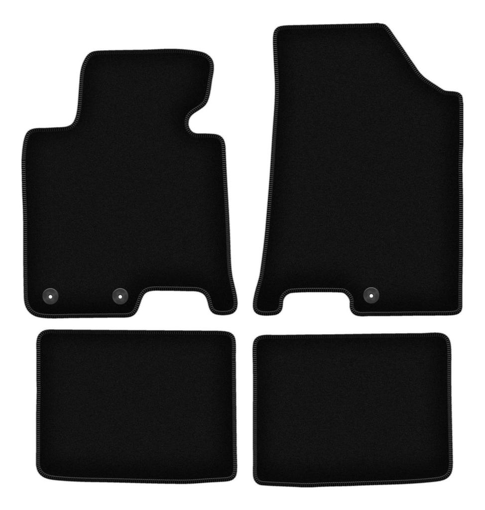 BASIC Black Velour Floor Mats For: Hyundai I40 Station Wagon, Sedan (2011-)