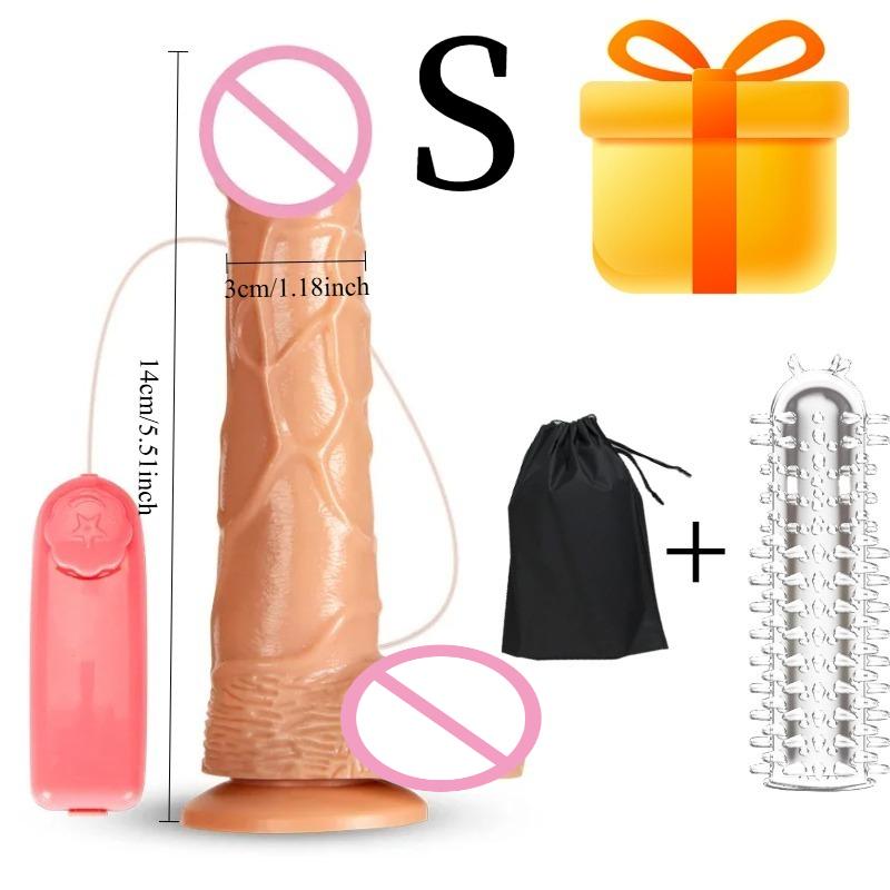 Realistic Dildo Vibrator with Suction Cup,for Clitoral Anal Stimulation,Vaginal Massager Female Masturbator Sex Toys Women Men