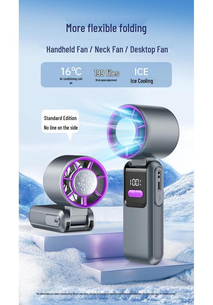 Handheld Ice Pack Mini Fan: Portable Outdoor Cooling Gadget