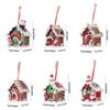 Christmas Gingerbread Small House Pendant Creative Xmas Tree Decorantions Hanging Ornament New Year Gift Home Decor 2023