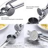 Ergonomic Handle Kitchen Garlic Press Manual Garlic Mincer Tool  Kitchen Accessories