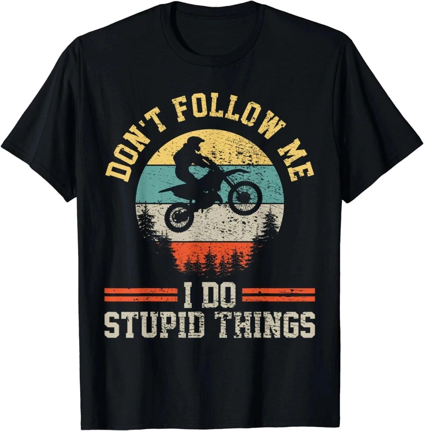 Motocross Dirt Bike Retro Vintage Unisex T-Shirt S-5XL Q7364 L
