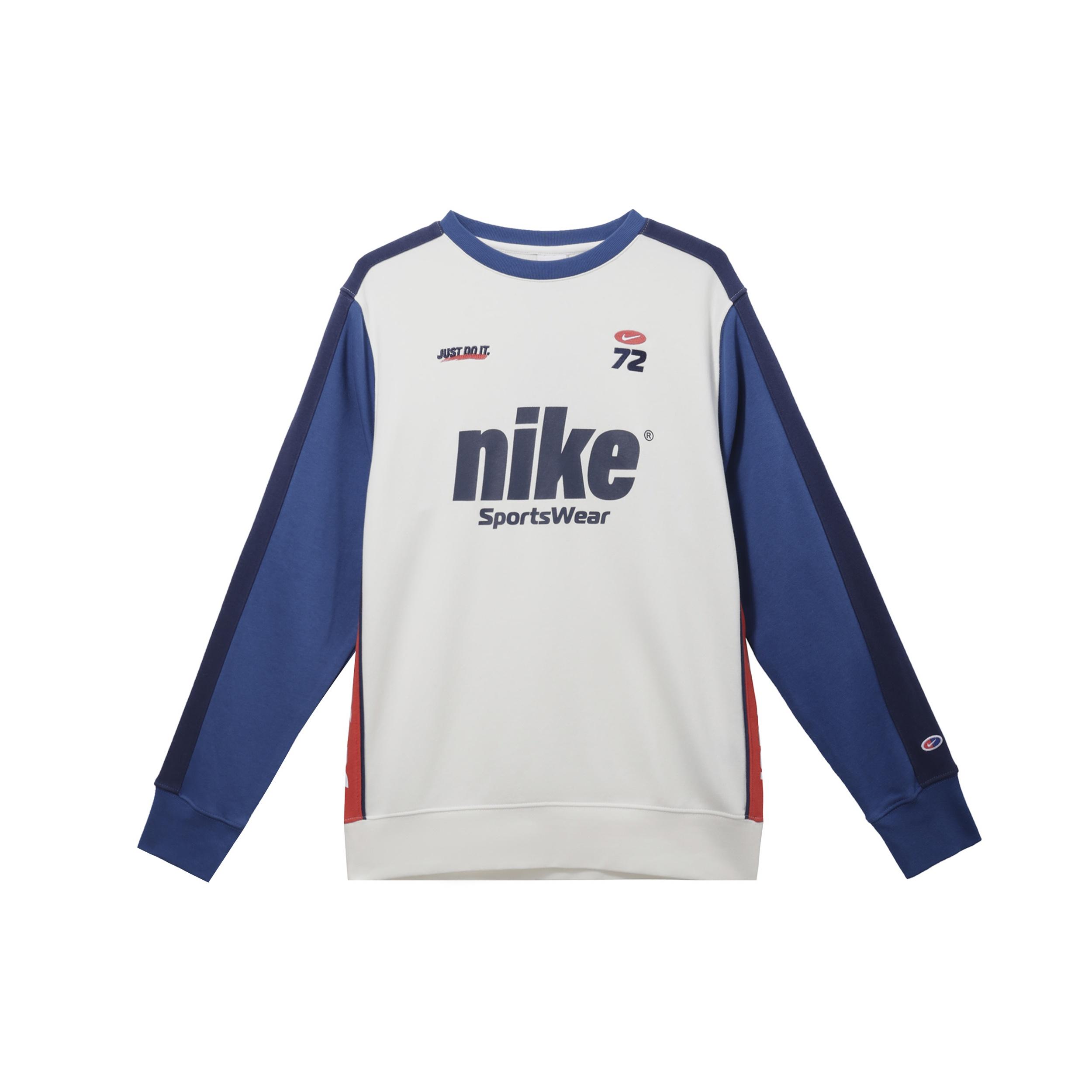 Nike Sportwear Club Crew-Neck Sweatshirt Asia Sizing Sail Blue Men s HQ4949-133 L