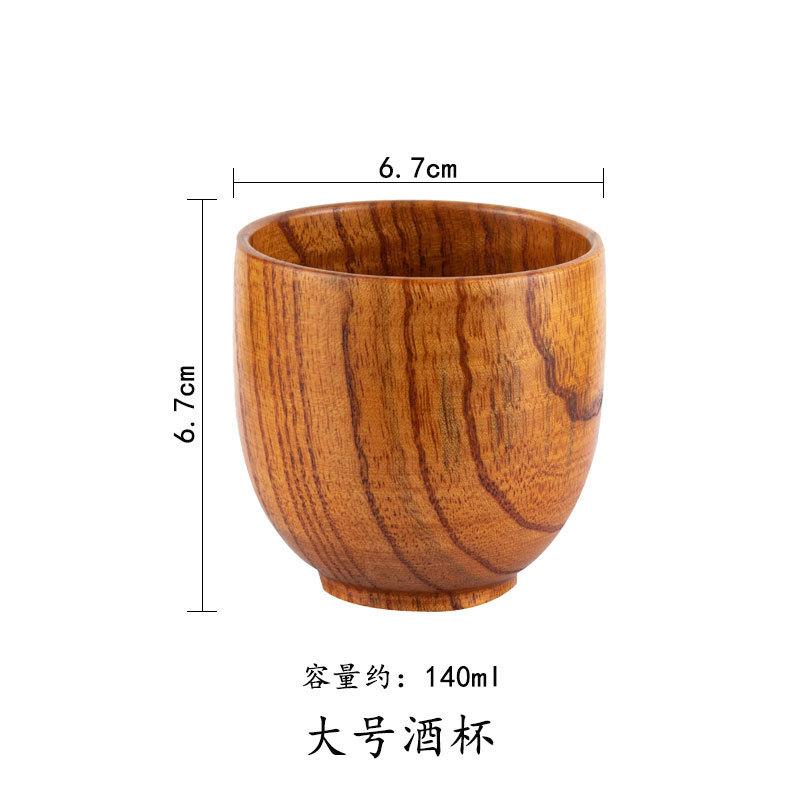 1Pcs Wooden Big Belly Cups Handmade Jujube Wood Handle Cups Beer Tea Coffee Milk Water Cup Kitchen Bar Drinkware for Kitchen Bar