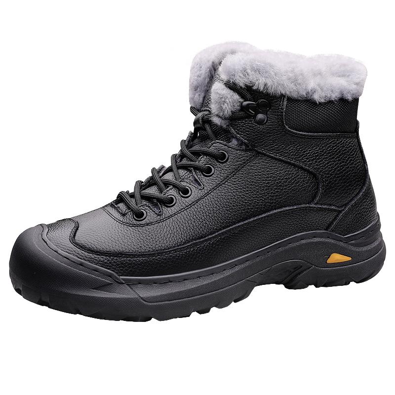 

Autumn And Winter Boots Men British Style Versatile Ankle Boot High Top Casual Leather Workwear Snow Outdoor Boots Short Boots 44