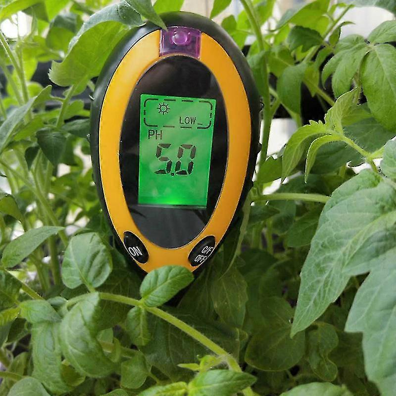 4-in-1 Soil Tester: Moisture, Light, pH & Temperature Meter