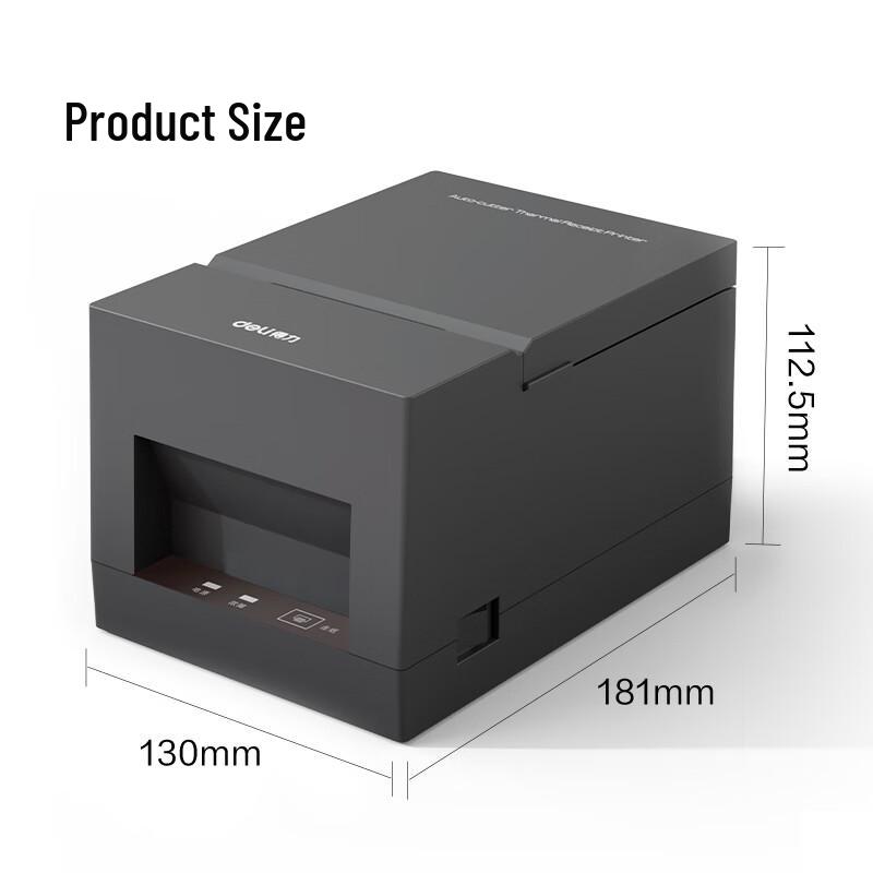 Deli Thermal Label & Receipt Printers CN Plug (adapter Included)