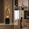 Standing Ornament with Crystal Ball Transparent for Entryway, Office, Art Lovers