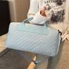 Rhombus fitness bag women's Oxford cloth yoga business trip travel handbag texture foreign style short-distance travel bag men