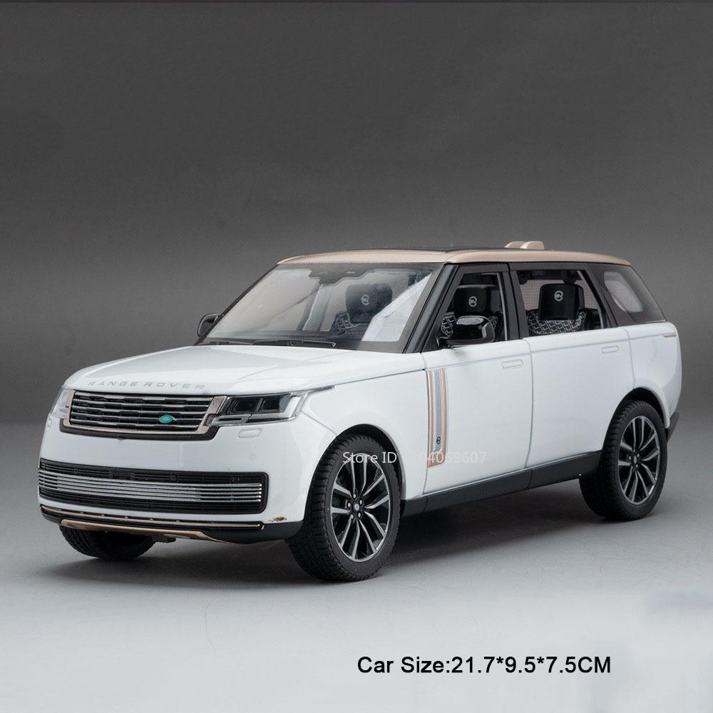 1:24 Land Rover Defender Toy Car Models Alloy Diecast SV2022 SUV Sound Light Doors Opened Pull Back Decoration Vehicle Toys Gift