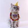 Colorful Tassel Pet Bib Set: Birthday Triangle Scarf for Cats & Dogs
