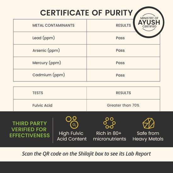 Smartveda Shudh Shilajit for Men | Sun-Dried, Himalayan Sourced Shilajit Resin | Rich in Fulvic Acid & 80+ Micronutrients - 20Gm