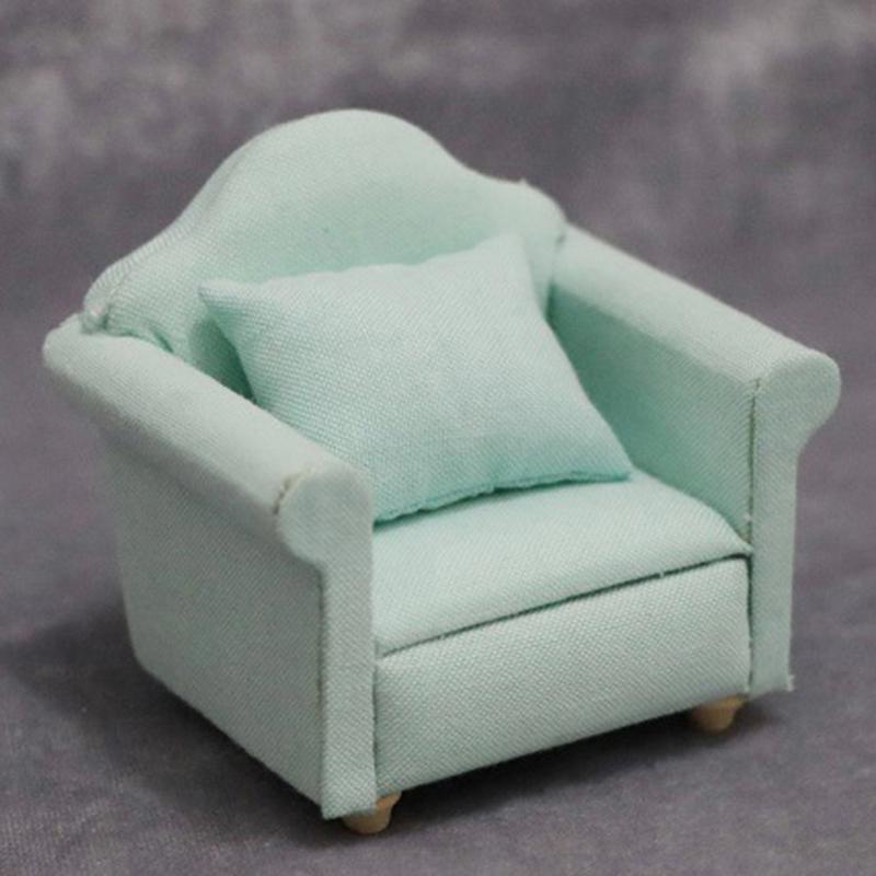 

1:12 Miniature Soft Single Sofa For Dolls Mini Furniture Toys For Girls Gift