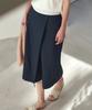 Aesmoeo Venice Wrap Banding Skirt (Navy)