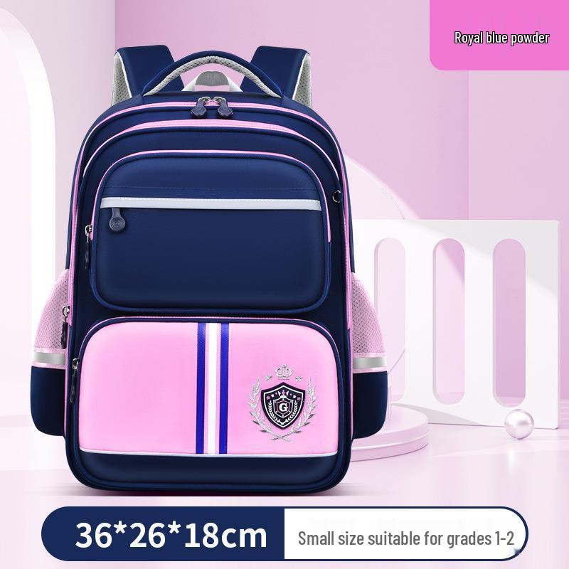 Lightweight Waterproof Backpack with Spine Protection for Kids Ages 6-12, Suitable for Grades 1-6