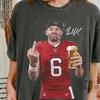 Baker Mayfield T-Shirt Tampa Football Grafik-T-Shirt Mittelfinger Bier Zigarre Sweatshirt #6 Comfort Colors Florida Sportfan Geschenk Unisex