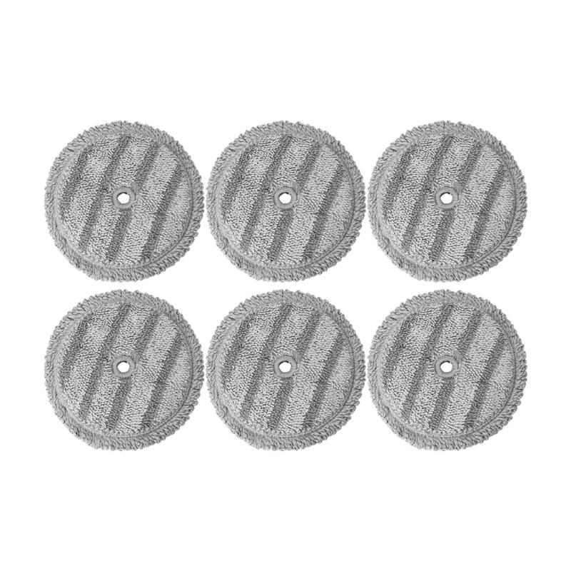 

6Pcs Microfiber Mop Cloth Washable Microfiber Mop Pads Vacuum Accessories Sweeping Part for A9/A9T/A9K/A9+ Accessories 1