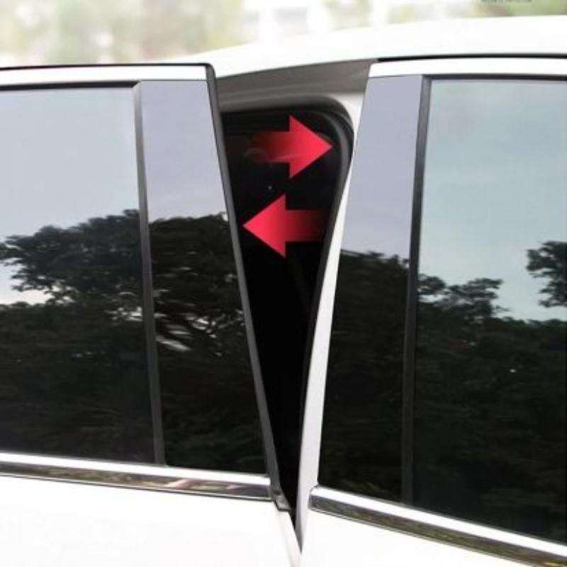 6 Stück Auto Tür Fenster Säulen Verkleidungen Für Mercedes Benz A-Klasse W169 5-Türer Schrägheck 2005 2006-2012 Auto Dekorationsaufkleber