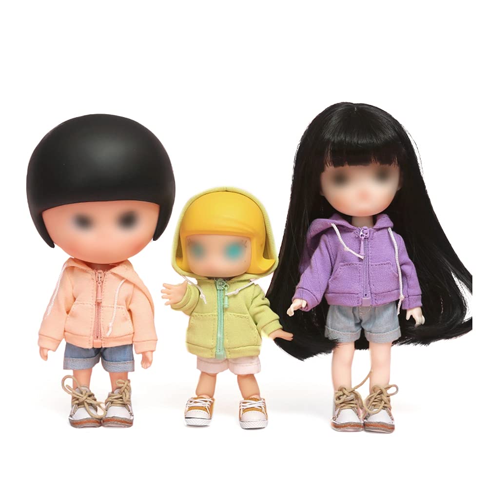 HIGHAWK Obitsu 11 OB11 Obitsu Doll 11cm Body Hoodie, Doll Coat, Loose Fit Suit, Kimono (Green)