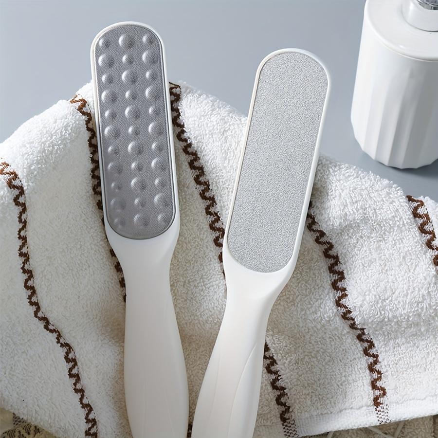 Double-Sided Foot & Hand Stone Remover Tool with Plastic Handle Remover for Heels Toenails & Cuticles Pedicure & Manicure Care