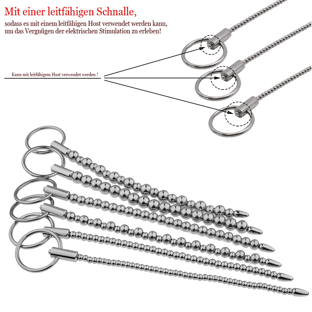 Edelstahl Harnröhrenkugeln Sounding Massagegerät Insert Katheter Penis Plug Harnröhren Dilatator Männlicher Schwuler Stimulator Sexspielzeug für Männer
