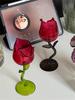 French Romantic Elegant Ins Micro Roll Rose Tall Glass Home Single-layer Red Wine Glass Modern Simple Champagne Cocktail Glasses