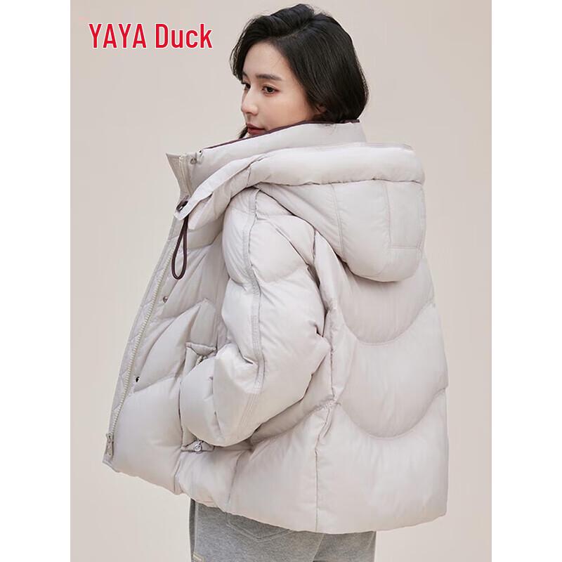 Yaya 2025 Women's Short Hooded Thickened Down Jacket