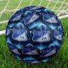 Blue Shield Emblem Millo-narios Size 5 Soccer Balls, Anti-Slip, Protective Football, Outdoor Sport, a Unique Gift Suitable for Him/her, Birthdays