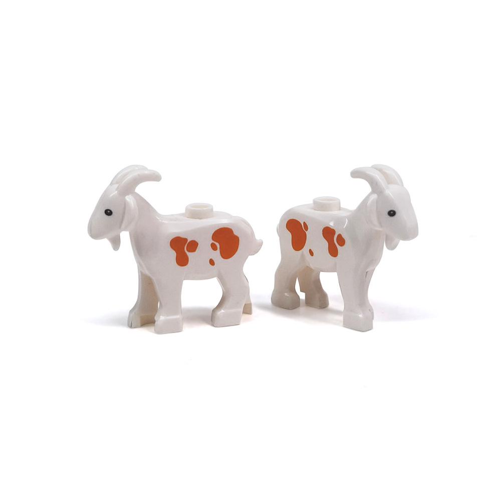 Animal Printed DIY Parts: Goat, Seagull, Penguin, Fish, Sheep - Compatible with MOC Building Block Toys