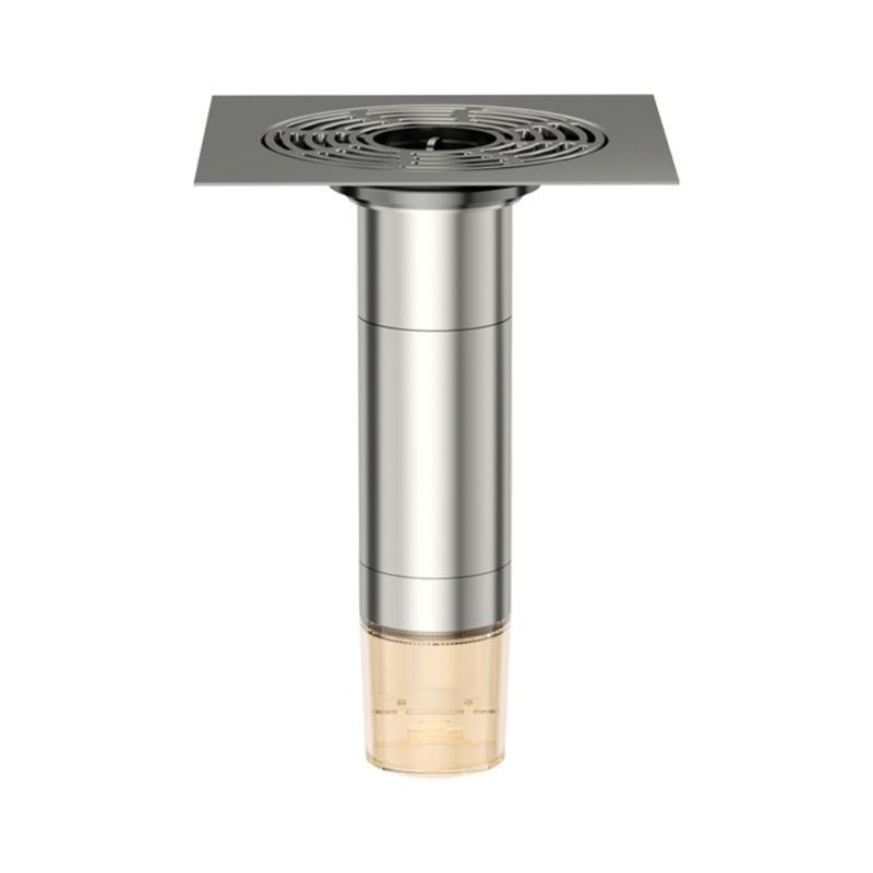 Practical Stainless Steel Floor Drain Insert Prevents Odor for Public Space