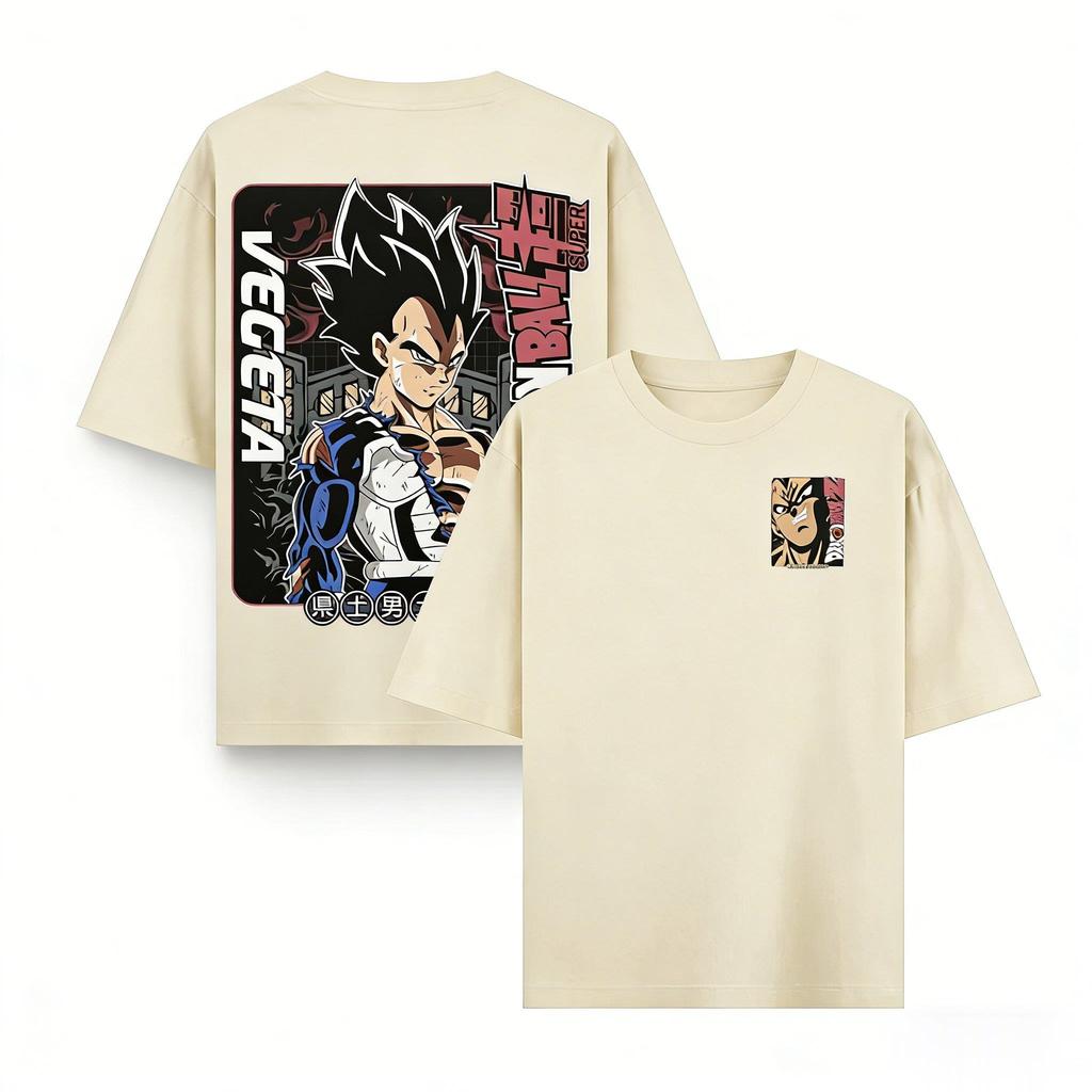 Dragon Ball Anime Vegeta Printed Tshirt Unisexs and Womens Tshirt Unisexs Top Sports Tshirt 2026 Summer New Tee