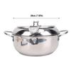Deep Fryer Pot 201 Stainless Steel 2.2L Japanese Frying Pot with Oil Drain Temperature Control and Lid for Kitchen Stove