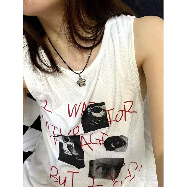 Yuoos Beach Punk Necklace Set Indie Stuff Natural Star Shape Stone Choker Gothic Y2K Swirl Pendant Necklace for Women Summer