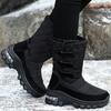 Modische Stiefel Damen Plateauschuhe für Damen Weiche Schneeschuhe Frau Lässig Warm halten Damenschuhe Mode Flache Winterstiefel Botas Mujer