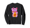 Winkende Katze Glücksgeld Liebe Streetwear Sweatshirt
