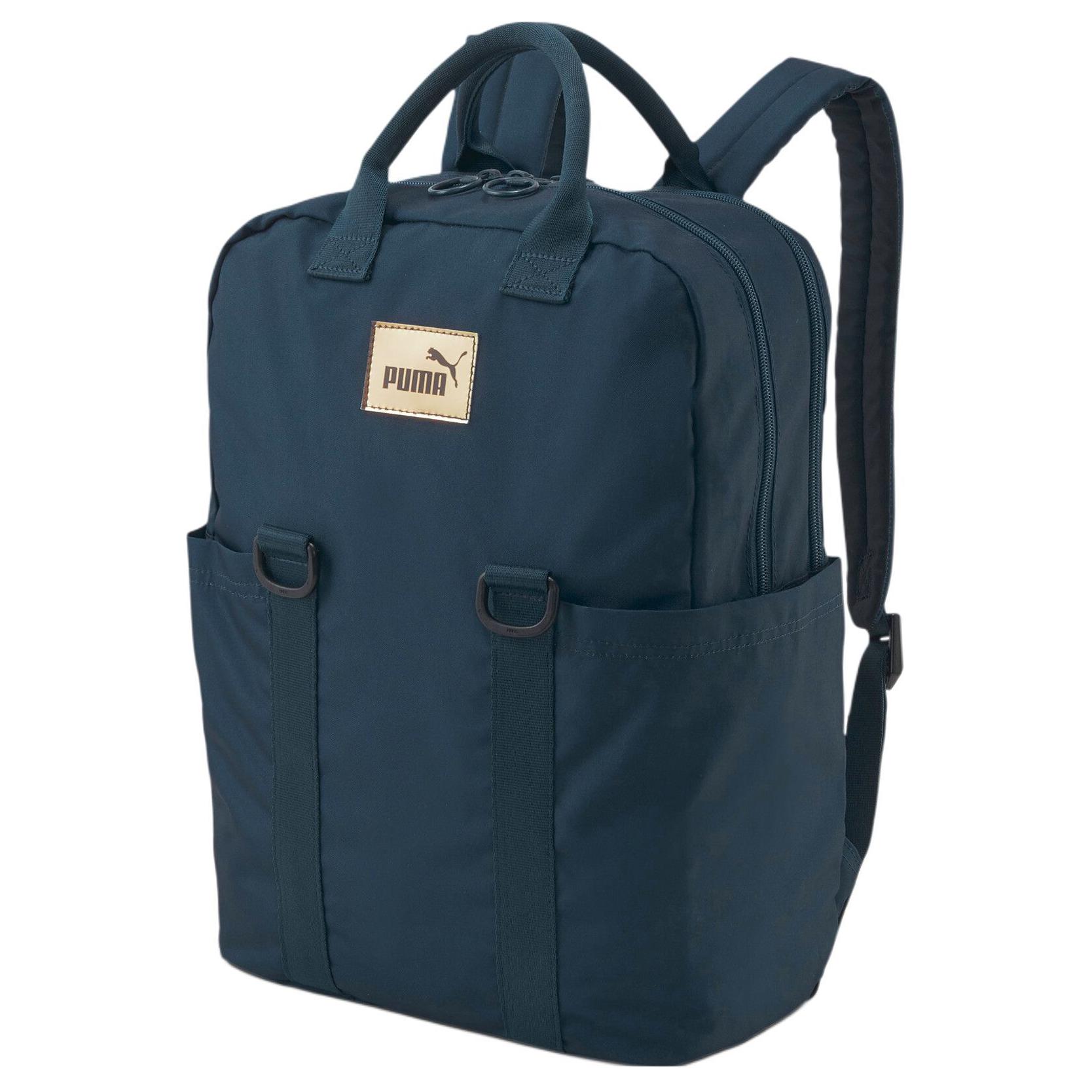 Puma Casual Simple Zipper Closure Polyester Backpack Women Backpack Midnight-Blue 079161-04 Midnight Blue 6080₽