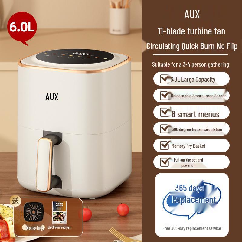 AUX 2024 Smart Visuell Multifunktionaler Ölfreier Heißluftfritteusenofen