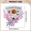 Completed Crochet Flowers Bouquet Artificial Valentine's Day Gifts Eternal Blessing for