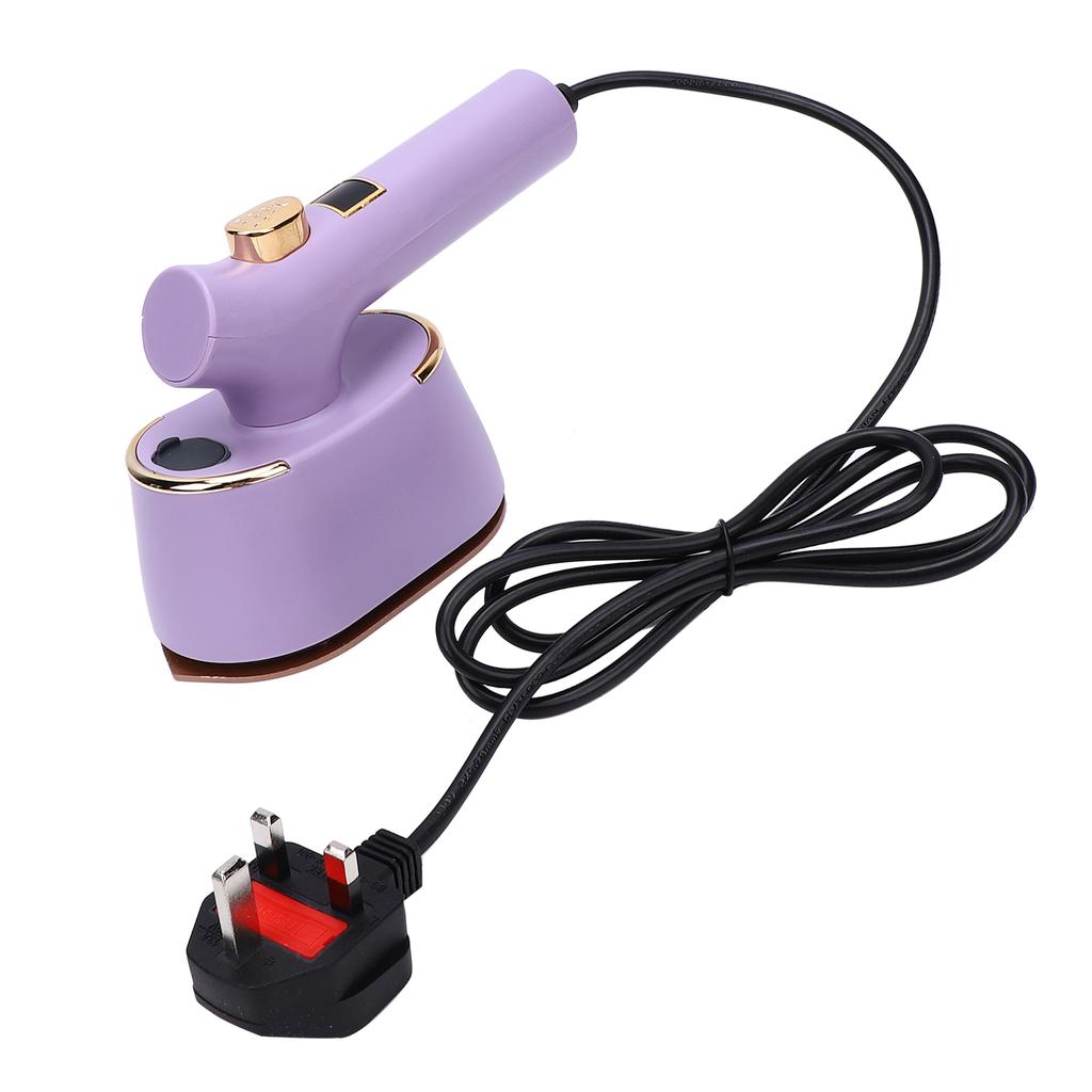 Portable Handheld Garment   Electric Iron Home Travel Lightweight Clothes Powerful Wrinkle Remover with 120ml Water   Type C Purple