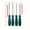 4 pieces of professional oil seal removal tools, mini seal hook set, special shape sealer, automotive sealant extractor, engine repair tools