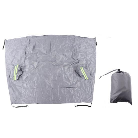 

Чехол на лобовое стекло, водостойкий, снегозащитный, с большой площадью покрытия, универсальная защита для лобового стекла со светоотражающими полосками, серый