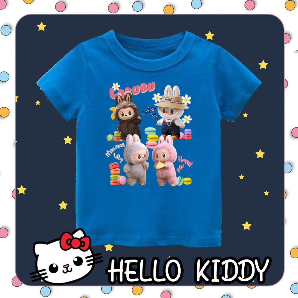 100% PREMIUM COTTON LABUBU 19 THE MONSTERS Kids T-Shirt Tops Budak Kid Children Kanak Unisex Girl Boy Lelaki Perempuan