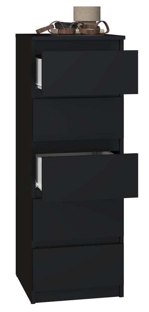 Malwa Chest of Drawers W5 BLACK